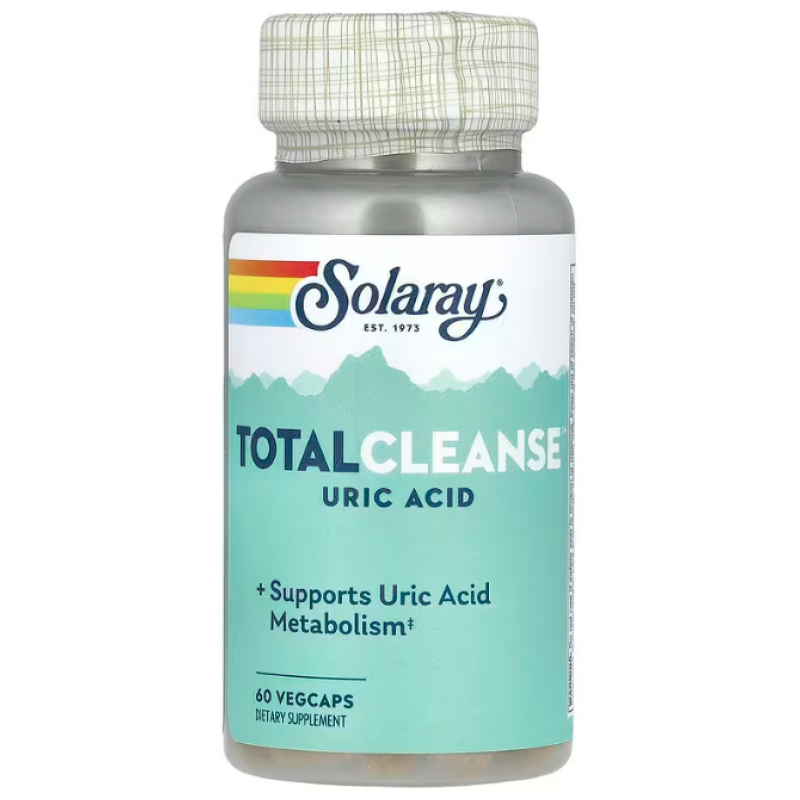 Очищувач сечової кислоти, Total Cleanse Uric Acid, Solaray, 60 капсул