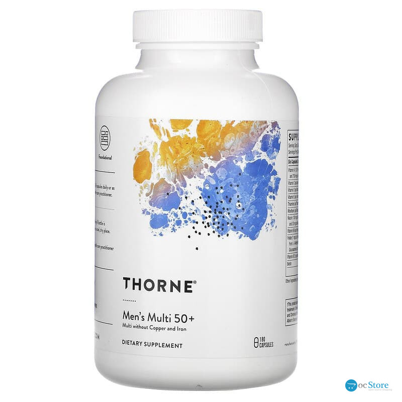 Мультивітаміни для чоловіків 50+, Men's Multi, Thorne, 180 капсул