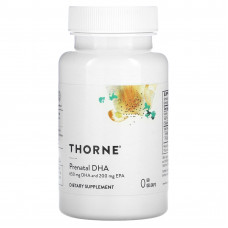 ДГК для вагітних, Prenatal DHA, Thorne, 60 гелевих капсул
