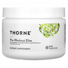 Передтренувальний комплекс, Pre-Workout Elite, Thorne, цитрус та ягоди, 122,6 г