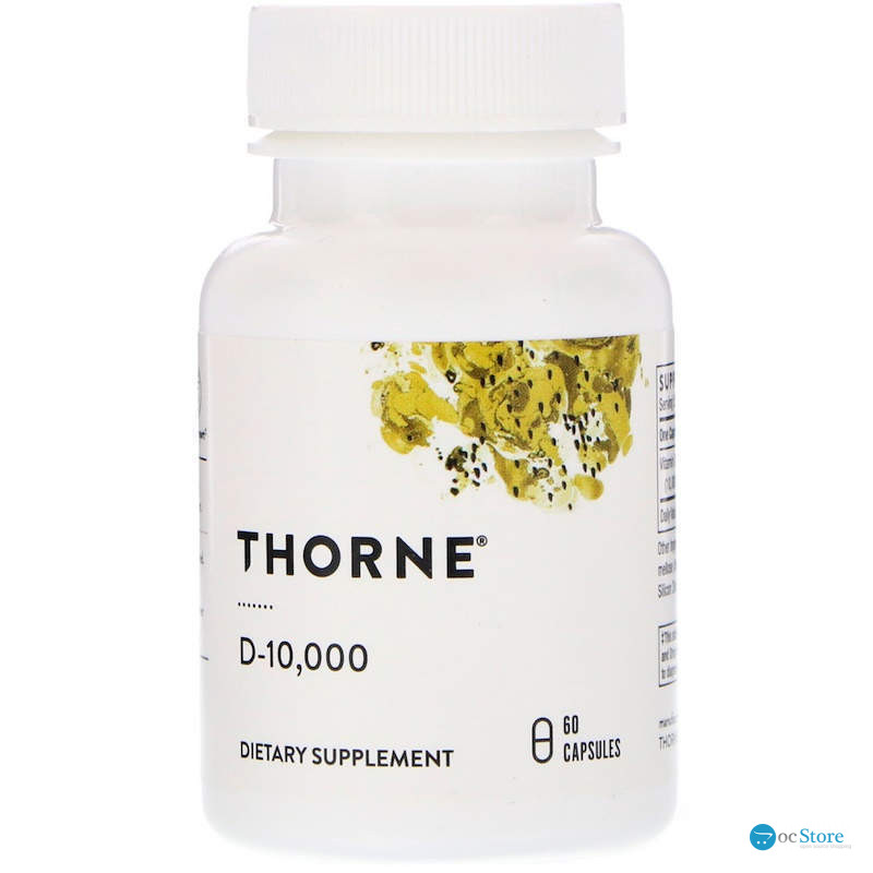 Вітамін D-10000, Vitamin D, Thorne, 60 капсул (250 мкг на капсулу)