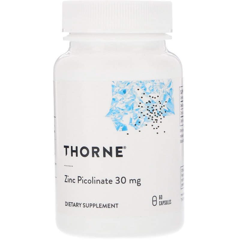 Цинк піколінат посилений, Zinc Picolinate, Thorne, 30 мг, 60 капсул