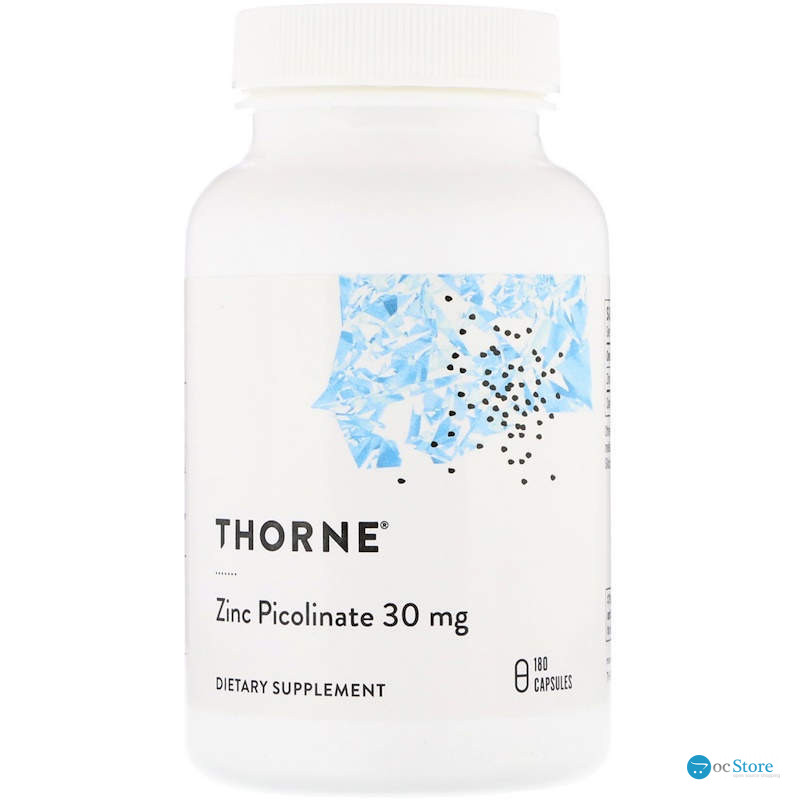 Піколінат цинку посилений, Zinc Picolinate, Thorne, 30 мг, 180 капсул