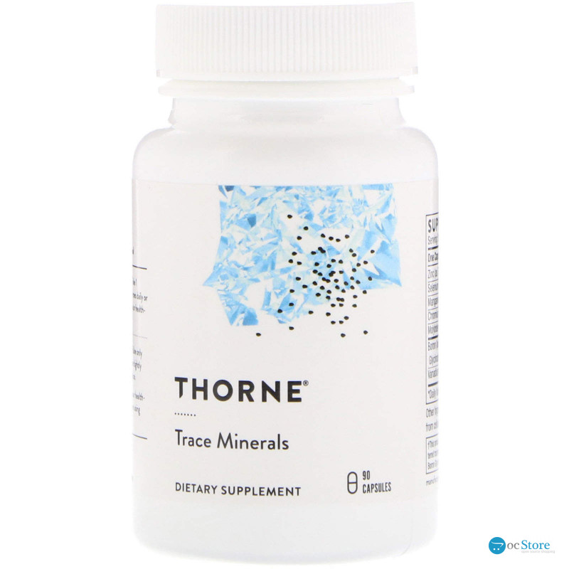 Мікроелементи, Trace Minerals, Thorne, 90 капсул