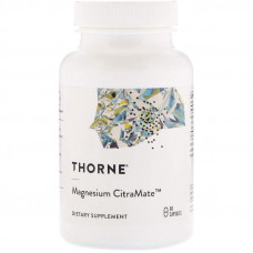Цитрамат магнію, Magnesium Citramate, Thorne, 90 капсул
