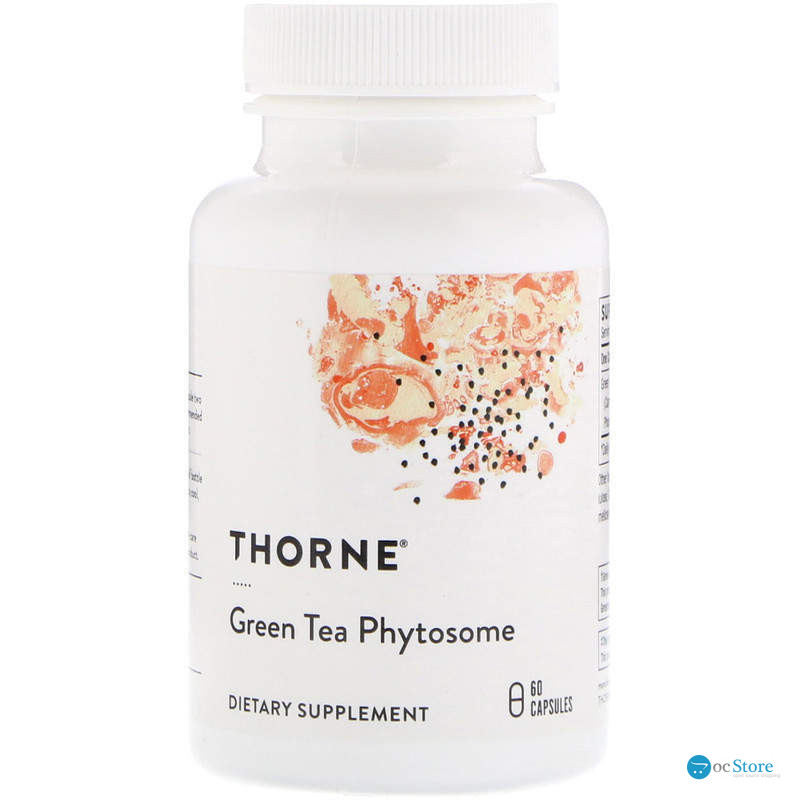 Зелений чай, Green Tea Phytosome, Thorne, 60 капсул (250 мг в капсуле)