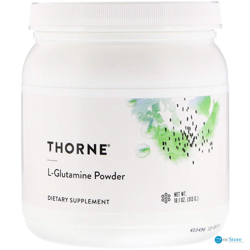 L- глютамін, L-Glutamine, Thorne, порошок, 513 грам