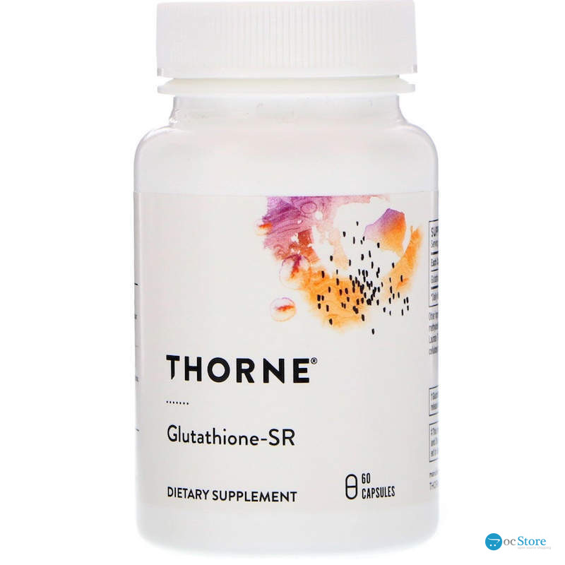 Глутатіон-SR, Glutathione, Thorne, 60 капсул (175 мг на капсулу)