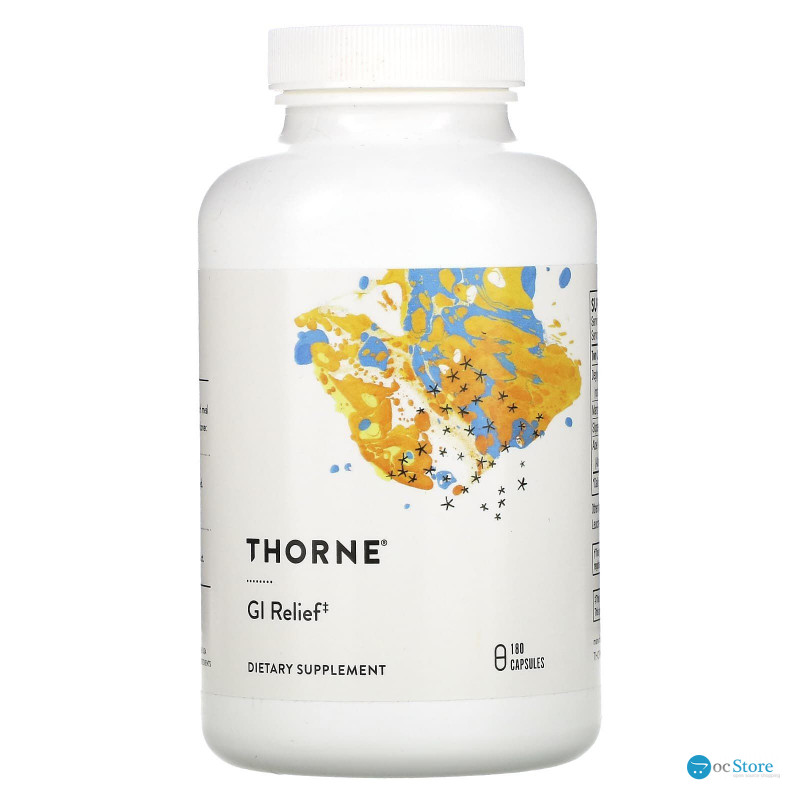 Підтримка шлунку, GI-Relief, Thorne, 180 капсул