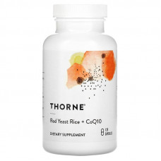 Червоний дріжджовий рис з коензимом, Red Yeast Rice + CoQ10, Thorne, 120 капсул