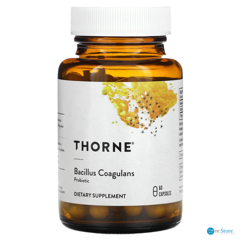 Пробіотик, Bacillus Coagulans, Thorne, 60 капсул