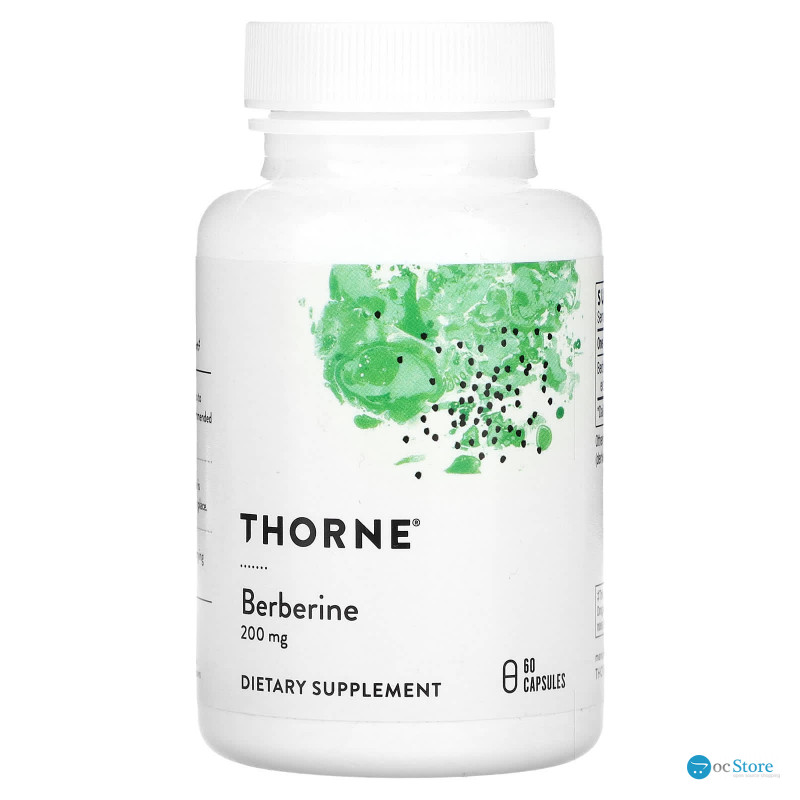 Берберін, Berberine, Thorne, 200 мг, 60 капсул