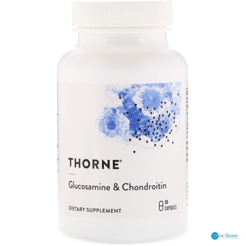 Глюкозамін хондроїтин, Glucosamine & Chondroitin, Thorne, 90 капсул