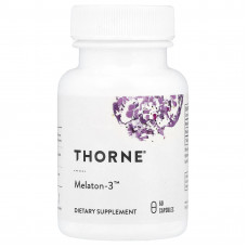 Мелатонін-3, Melaton-3, Thorne, 60 капсул (3 мг на капсулу)