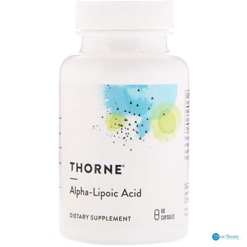 Альфа-ліпоєва кислота, Alpha-Lipoic Acid, Thorne, 60 капсул (300 мг на капсулу)