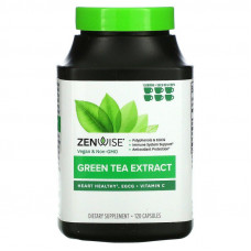 Зелений чай екстракт, Green Tea Extract, Zenwise Health, 120 капсул