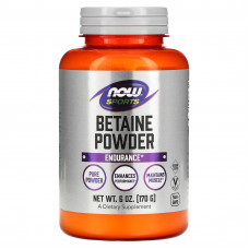 Бетаїн, Betaine, Now Foods, Sports, порошок, 170 г