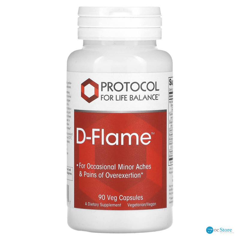Підтримка здоров'я суглобів та зниження періодичного болю, D-Flame, Protocol for Life Balance, 90 рослинних капсул