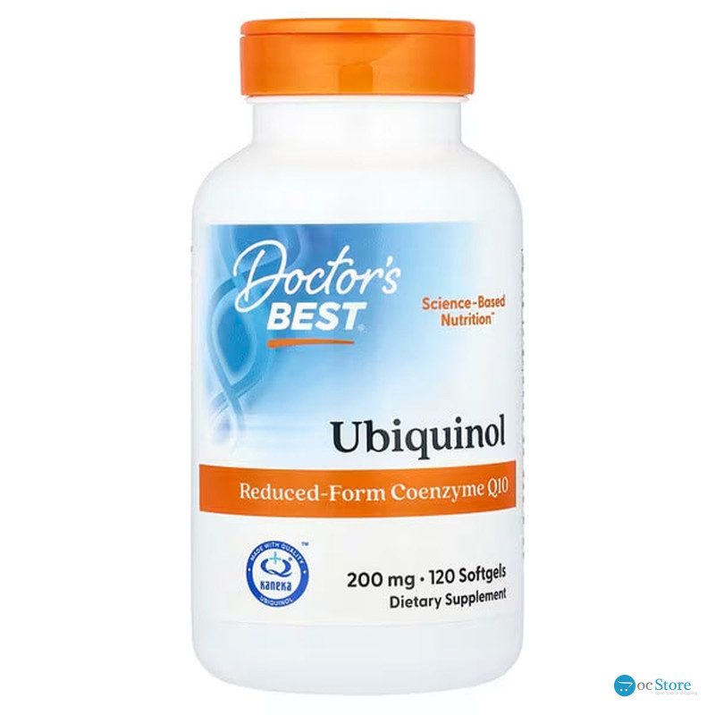 Убіхінол, Ubiquinol, Doctor's Best, 200 мг, 120 капсул