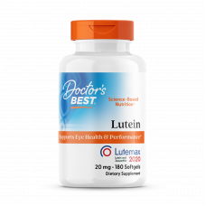 Лютеїн, Lutein, Doctor's Best, лютемакс, 20 мг, 180 гелевих капсул