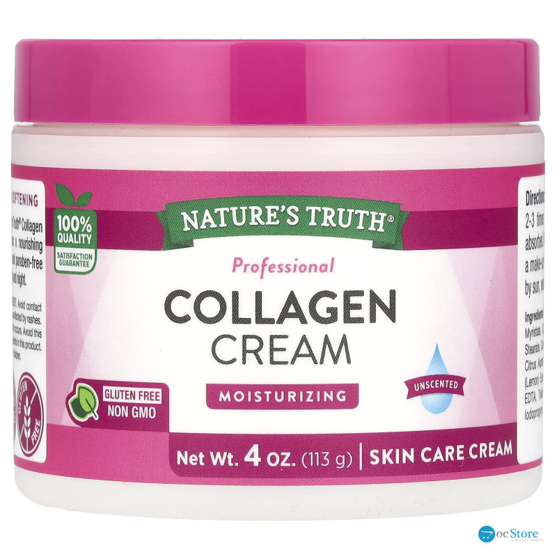 Крем із колагеном, Collagen Cream, Nature's Truth, без запаху, 113 г