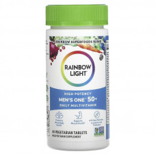 Мультивітаміни для чоловіків 50+, Men's One 50+, Rainbow Light, щоденні, висока потенція, 60 вегетаріанських пігулок