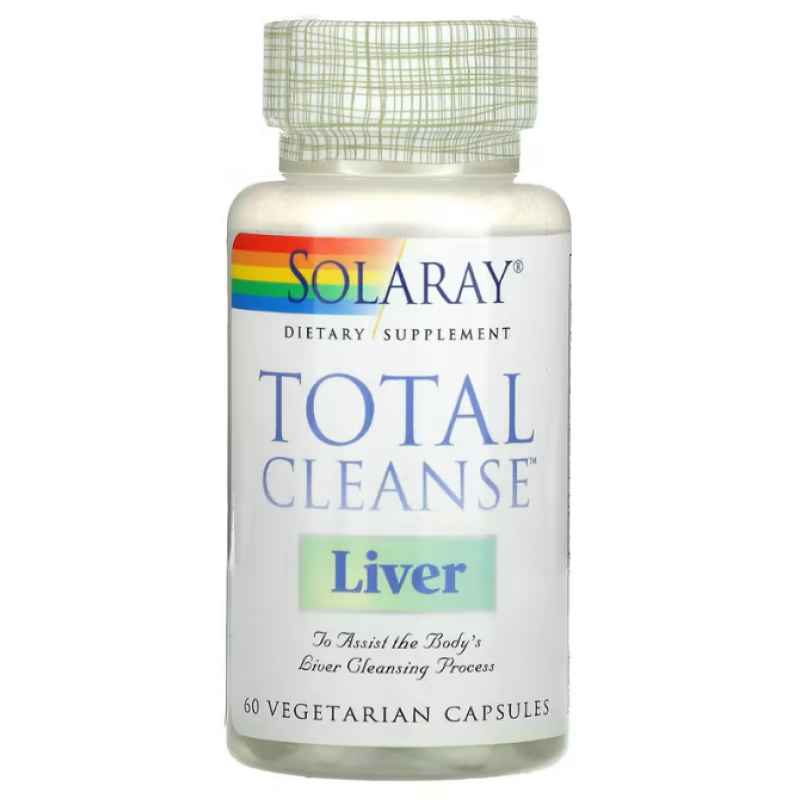 Чистка печінки, Total Cleanse Liver, Solaray, 60 капсул