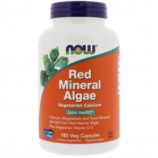 Червоні водорості, Red Mineral Algae, Now Foods, мінеральні, 180 вегетаріанських капсул