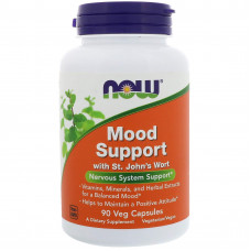 Підтримка настрою із збіробоєм, Mood Support, Now Foods, 90 вегетаріанських капсул