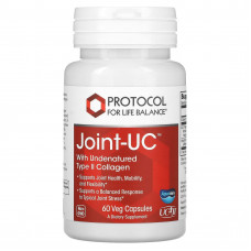 Підтримка здоров'я суглобів, Joint-UCe, Protocol for Life Balance, з неденатурованим колагеном типу II, 60 рослинних капсул