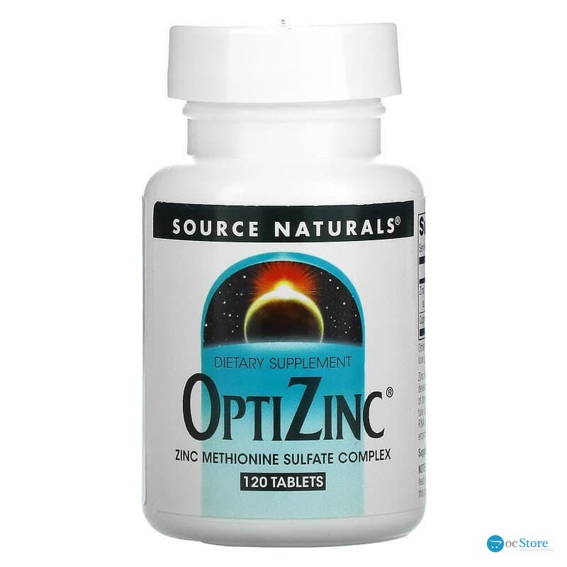 Оптицинк, OptiZinc, Source Naturals, 120 таблеток