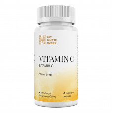 Вітамін С, Vitamin C, My Nutri Week, 500 мг, 100 капсул