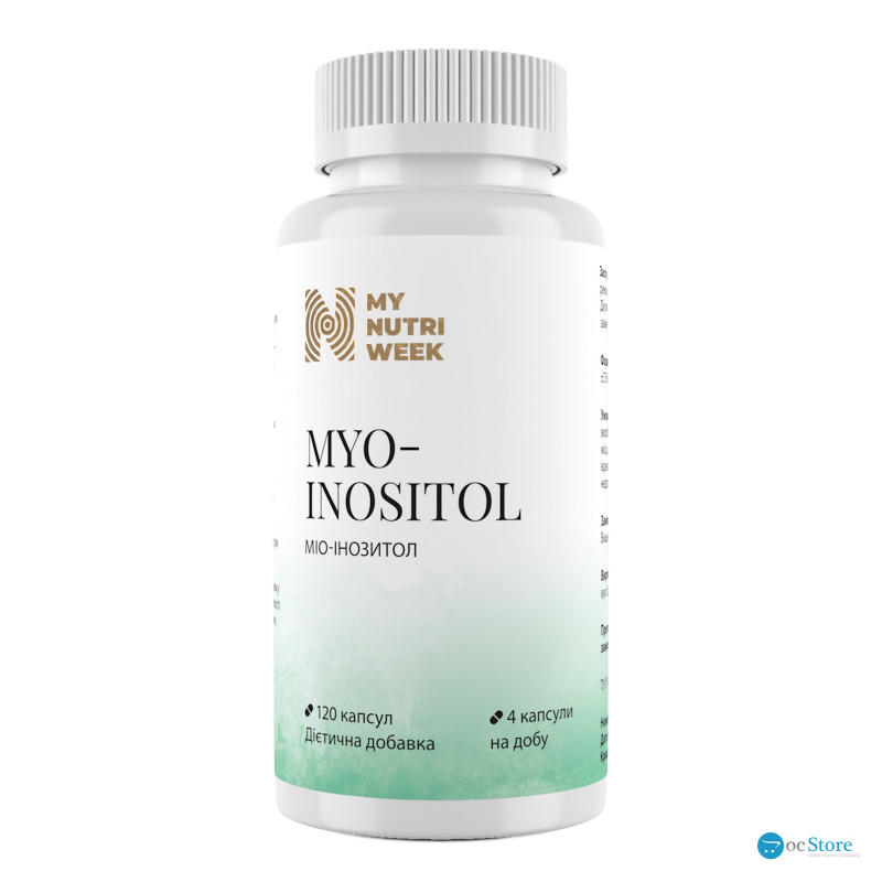 Міо-інозитол, Myo-Inositol, My Nutri Week, 120 капсул