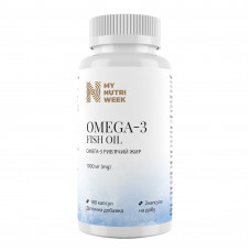 Омега-3 риб'ячий жир, Omega-3 Fish Oil, My Nutri Week, 1000 мг, 180 капсул