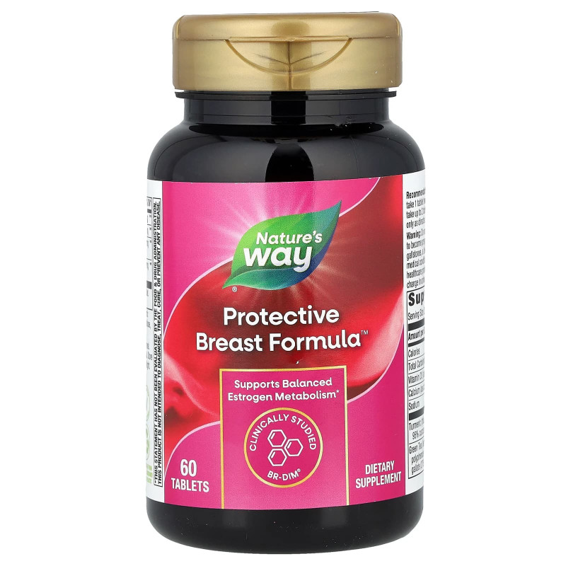 Здоров'я грудей, Protective Breast Formula, Nature's Way, 60 таблеток