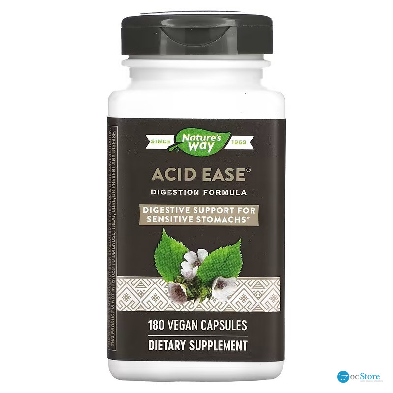 Формула травлення, Acid Ease, Digestion Formula, Nature's Way, 180 веганських капсул