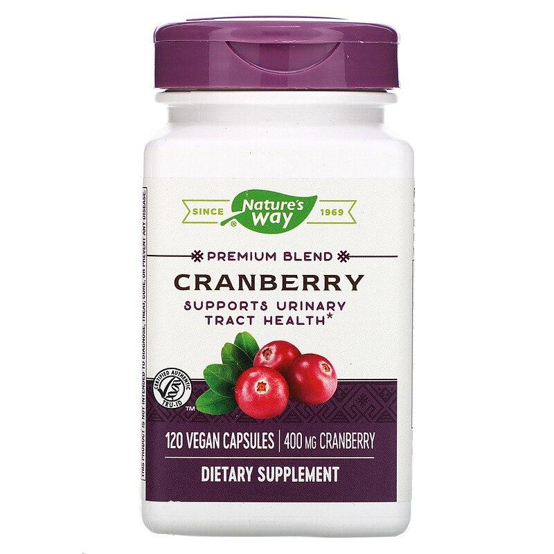 Журавлина, Cranberry, Premium Blend, Nature's Way, 400 мг, 120 веганських капсул
