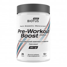 Передтренувальний комплекс, Pre-workout Boost, Biotus, смак вишні, 350 г