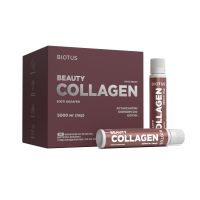 Б'юті колаген, Beauty Collagen, Biotus, 5000 мг, смак вишні, 30 флаконів (кожен по 25 мл)