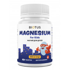 Магній для дітей, Magnesium For Kid's, Biotus, 250 мг, 60 таблеток