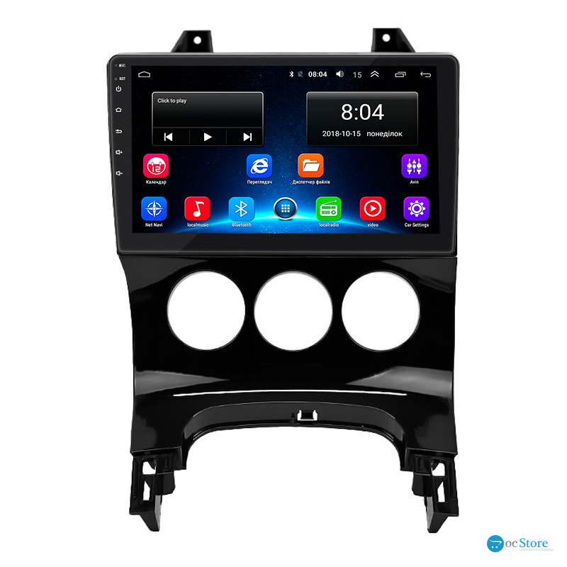 Штатная магнитола Lesko для Peugeot 3008 I 2009-2013 экран 9" 2/32Gb Wi-Fi GPS Base
