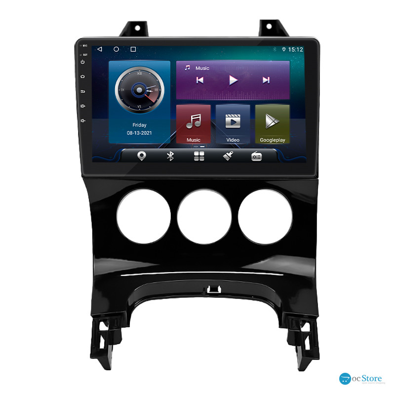 Штатная магнитола Lesko для Peugeot 3008 I 2009-2013 экран 9" 4/32Gb 4G Wi-Fi GPS Top