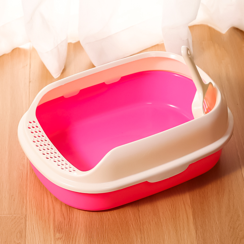 Туалет для кошек с лопаткой Taotaopets 226611 40*29*13,5 см Pink