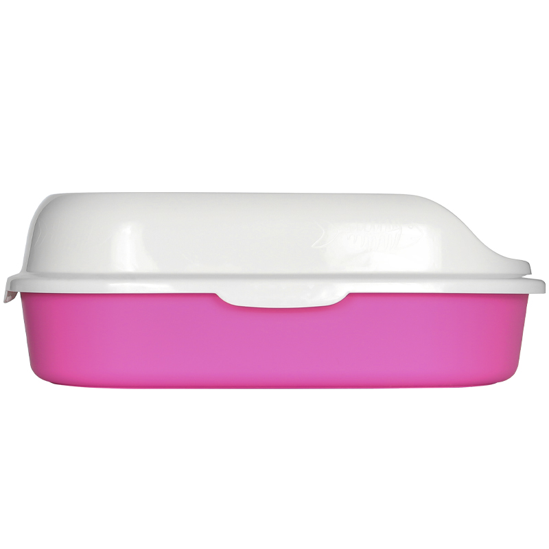 Туалет для кошек с лопаткой Taotaopets 226611 40*29*13,5 см Pink