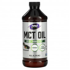 Масло МСТ для схуднення, MCT Oil, Now Foods, Sports, смак ванілі та лісового горіха, 473 мл