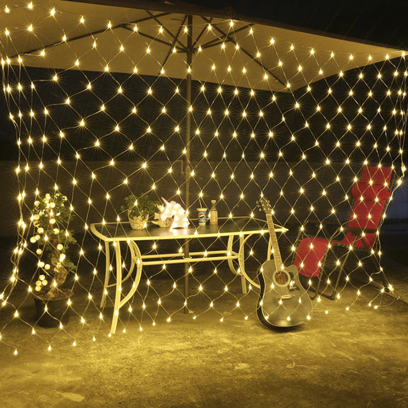 Гирлянда сетка cветодиодная 382902 теплый свет от сети 220V для дома и улицы 3*2 м 320 led
