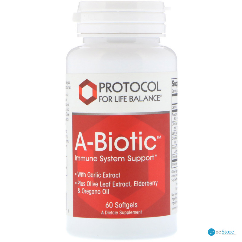Формула для підтримки імунної системи, A-Biotic, Protocol for Life Balance, 60 капсул