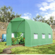 Садова теплиця 6 м² (3 × 2 × 2 м) з вікнами, армована плівка UV-4, Зелена (Польща)