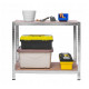 Стелаж металевий 150x70x30 4 полиці (сірий)
