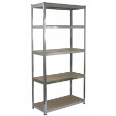 Стелаж металевий 150x70x30  5 полиць (сірий)